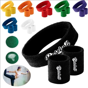 Headbands Wristbands Sets for Women Men